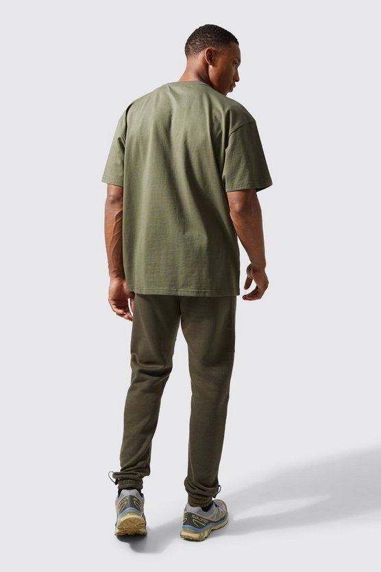Active Oversize T-Shirt mit Mesh-Tasche