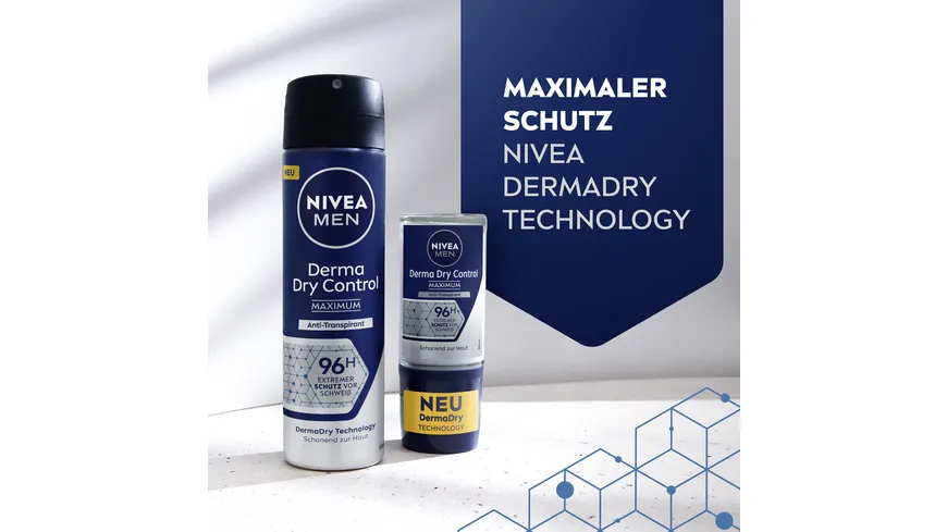 NIVEA MEN Deo Roll-On Derma Dry Con trol Maximum 50 ml