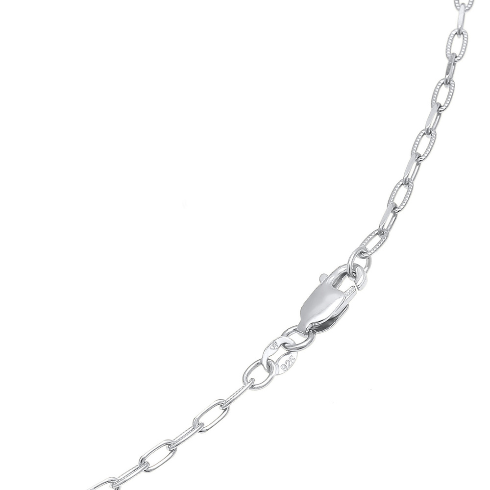Elli Elli Collier Collier à maillons pour dames Oval Trend Filigree Basic en argent st collier