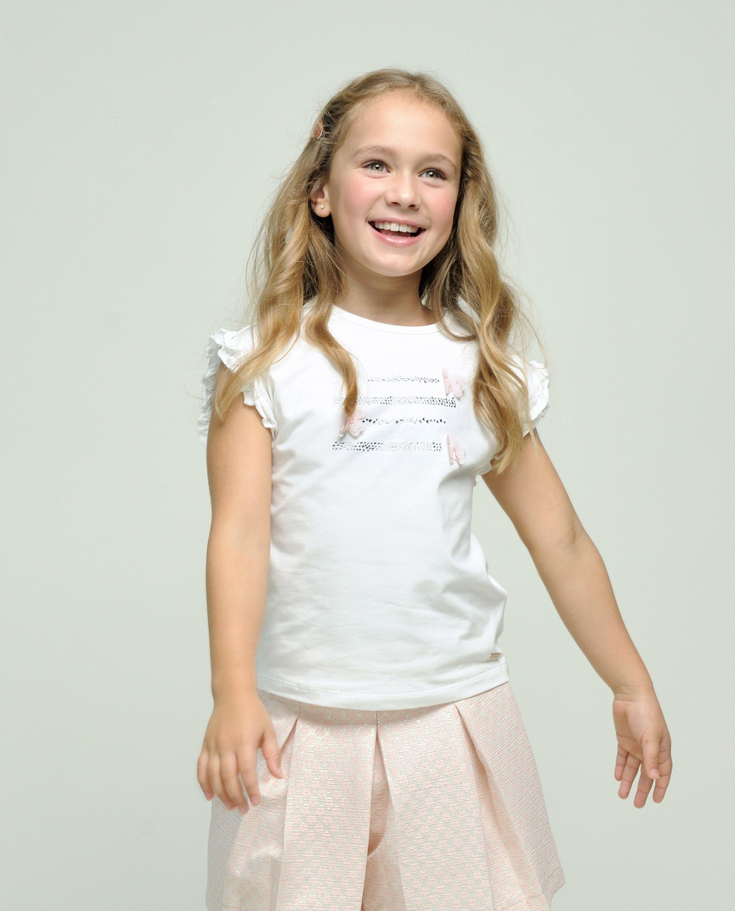 Tricou Le Chic cu strasuri, Ocazii speciale alb