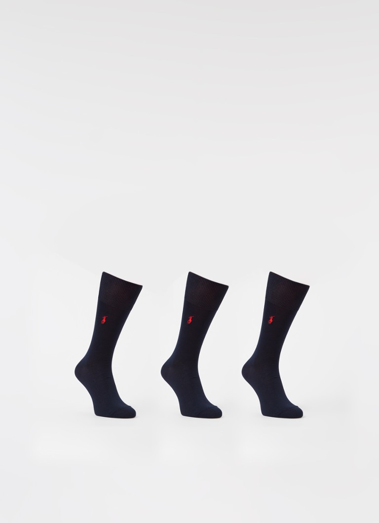 Șosete Ralph Lauren, set de 3, cu logo brodat