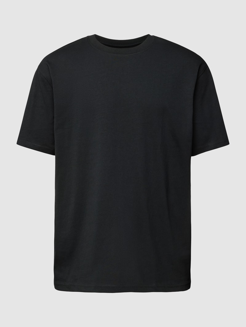 T-Shirt aus Baumwolle in schwarz