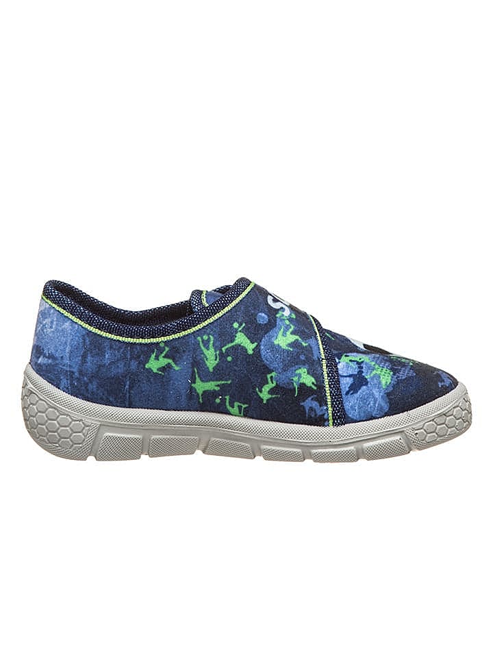 Richter Shoes Hausschuhe in Blau/ Weiß günstig kaufen 20