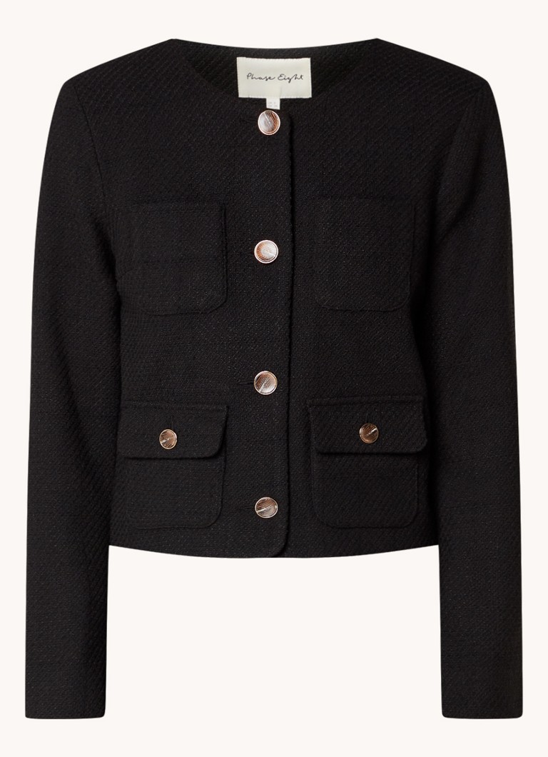Phase Eight Ripley tweed jacket with patch pockets