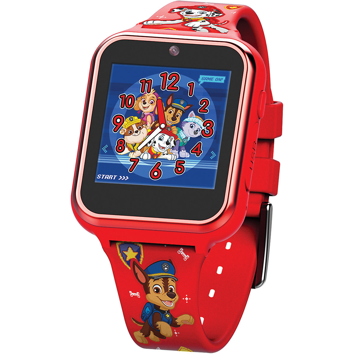 Kinder Smart Watch Paw Patrol (rot) Kinderuhr mit Selfie-Kamera Foto & Video, coolen Spielen, Fitness Tracker uvm. (PAW4275)