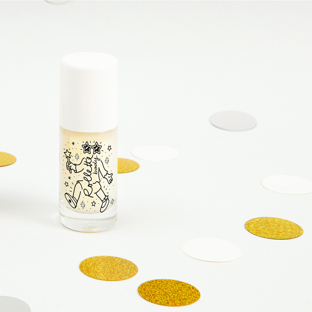 nailmatic BODY ROLLETTE OR BLANC gel corps pailletée