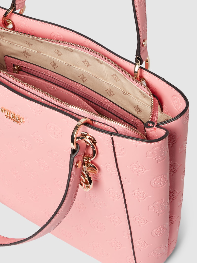 Tote Bag mit Label-Details Modell 'GALERIA' in pink