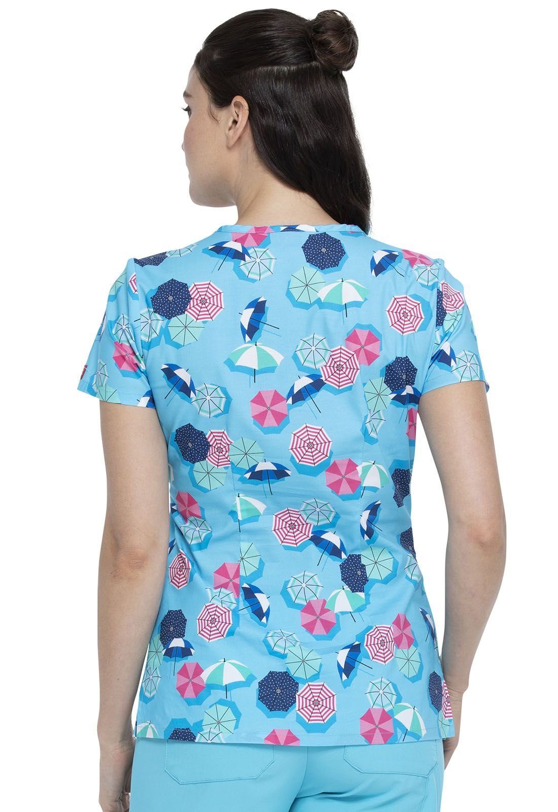 Dickies Funktionsbluse Bunt bedruckter Damen Kasack 