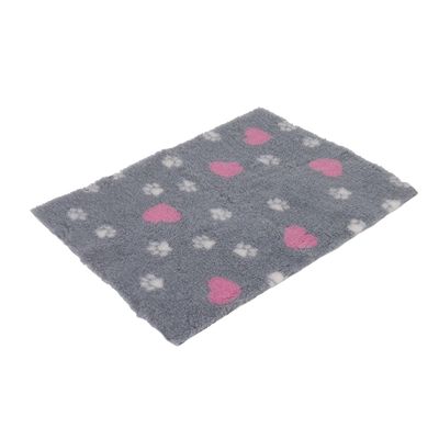Vetbed® Isobed SL grau mit Herzchen und Pfötchen