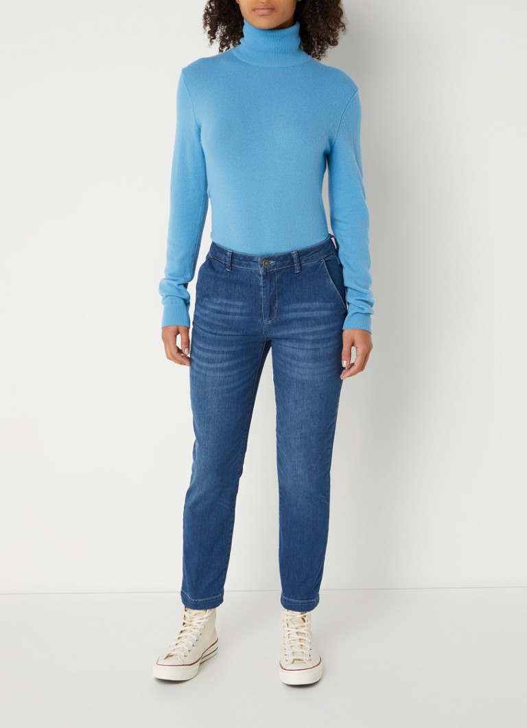Jeans Benetton a vita media e vestibilità slim con finitura slavata