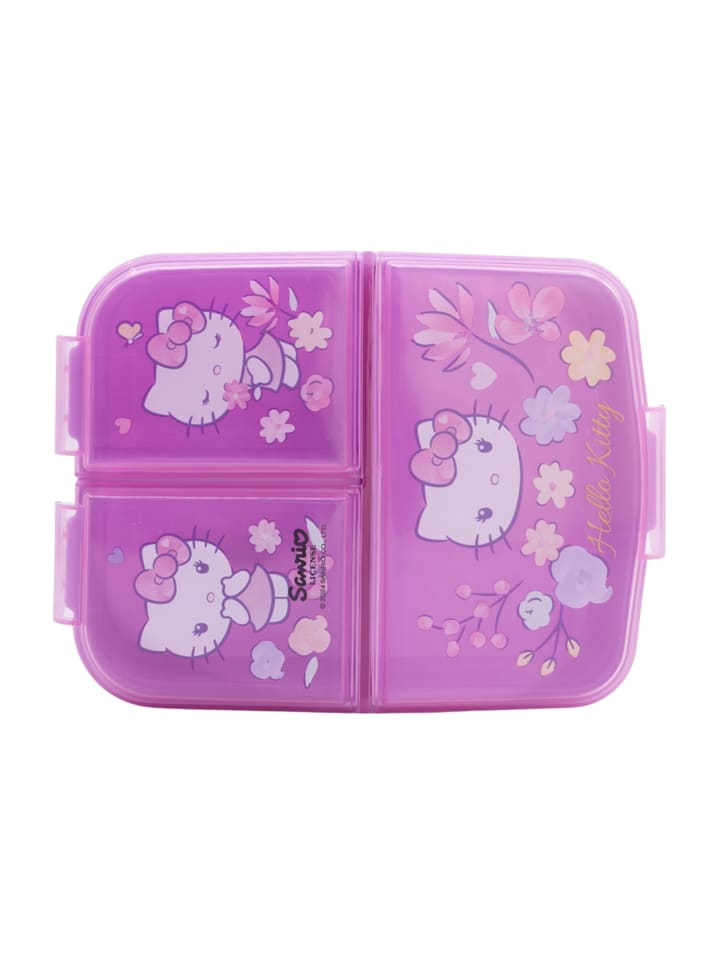 Hello Kitty Kinder Premium Lunchbox Brotdose mit 3 Fächern in Rosa günstig kaufen onesize