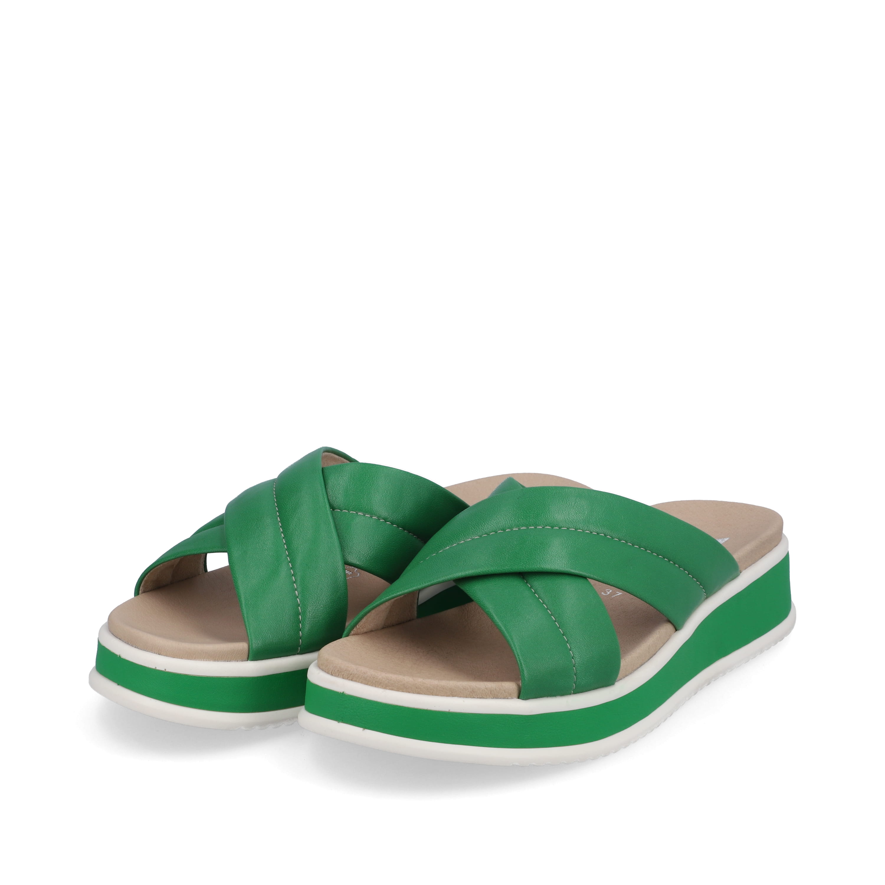 Rieker Damen Pantoletten smaragd green
