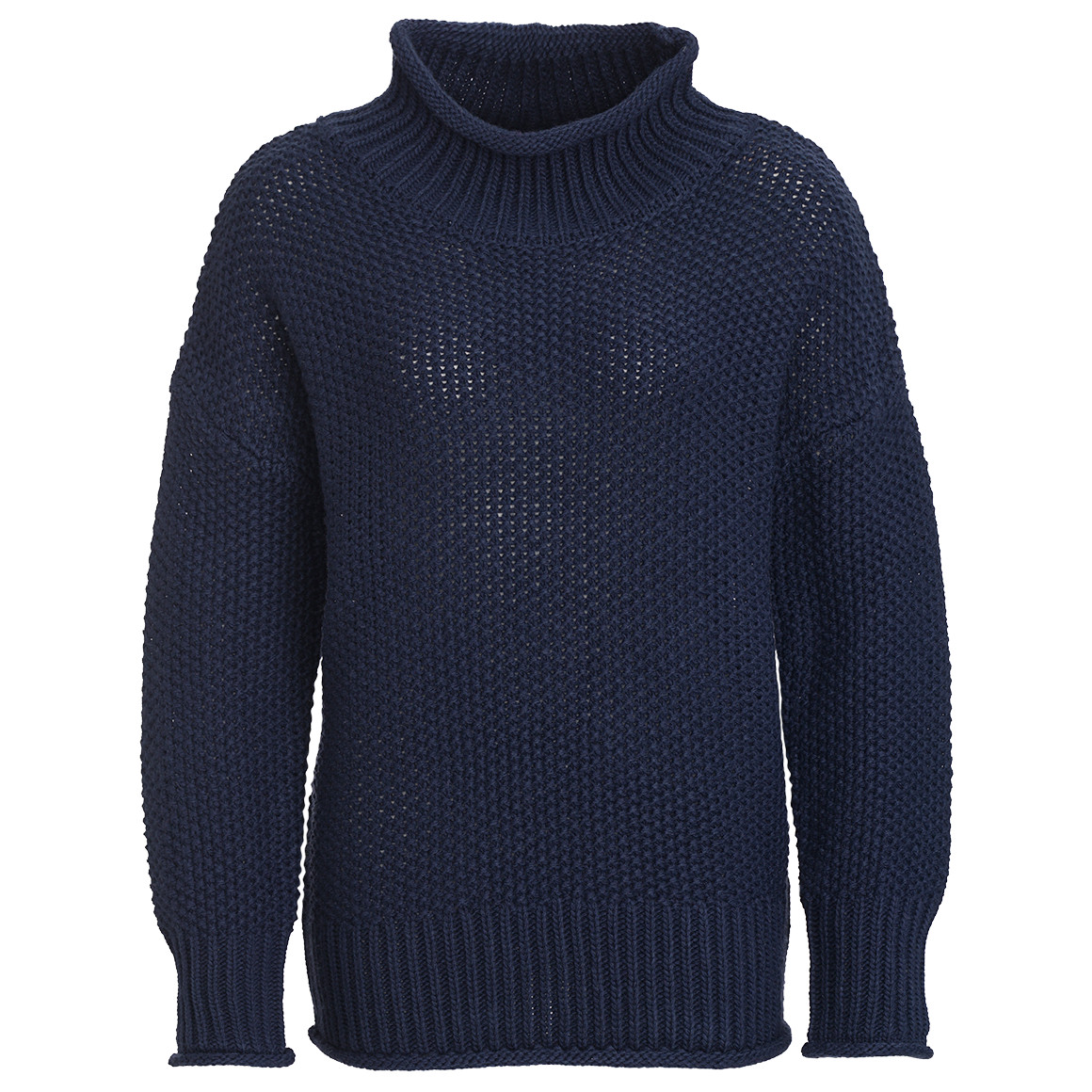 Damen Strickpullover mit Stehkragen