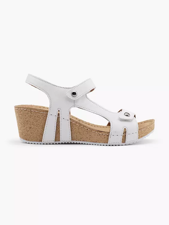 5th Avenue Leder Keilsandalette