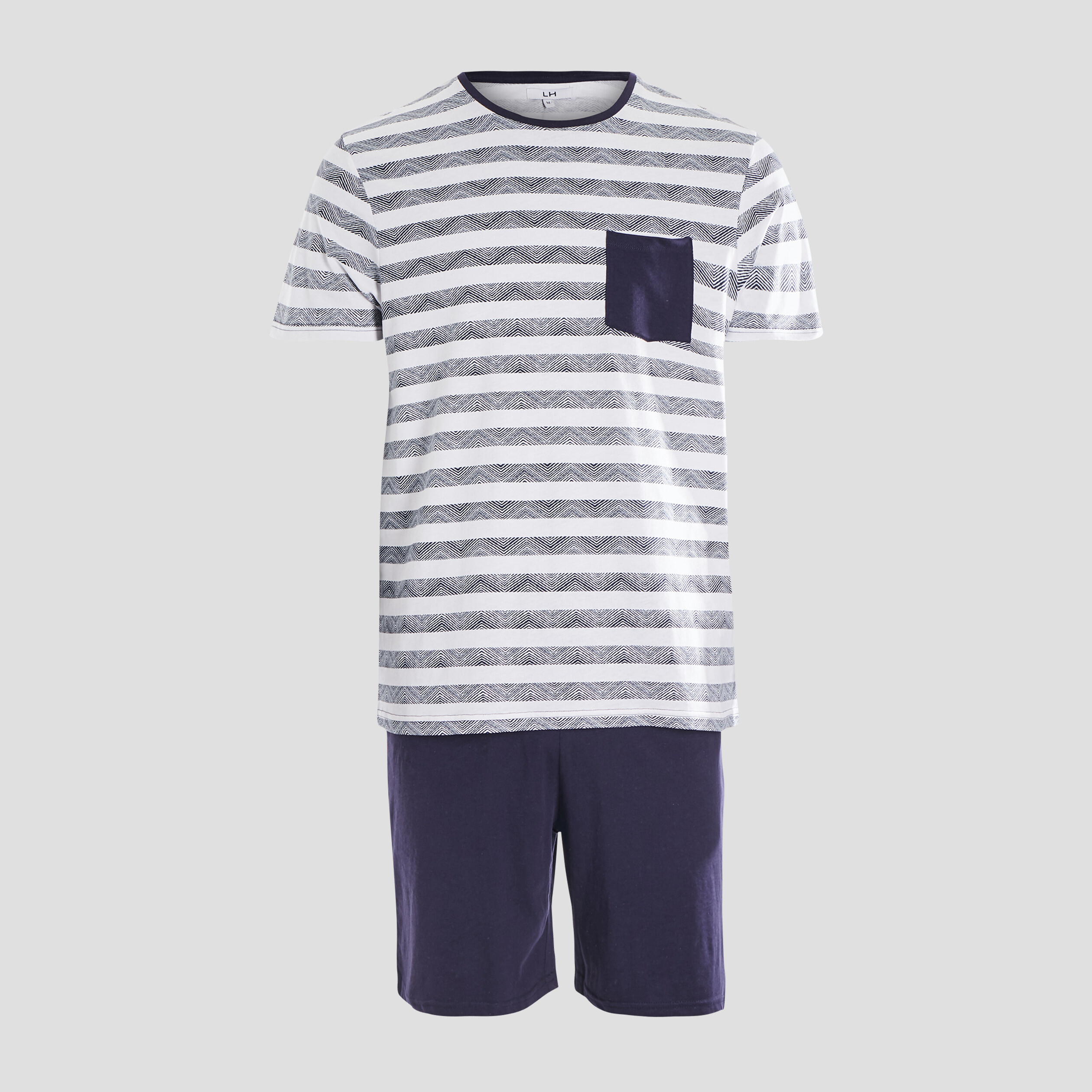 Ensemble pyjama 2 pièces blanc homme | La Halle