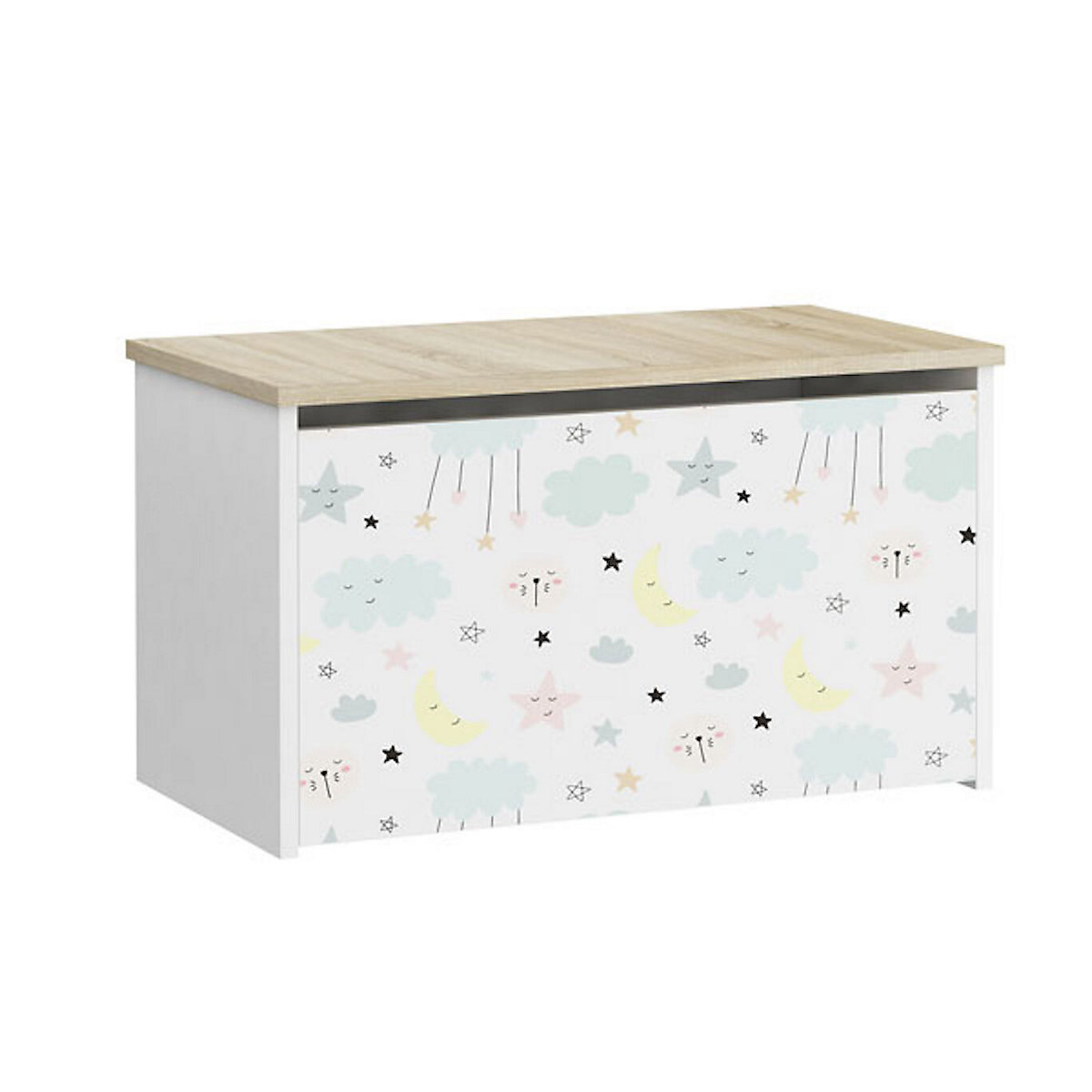 Spielzeugtruhe Sitztruhe Daria 73cm Motiv wählbar mit 1 Klappe