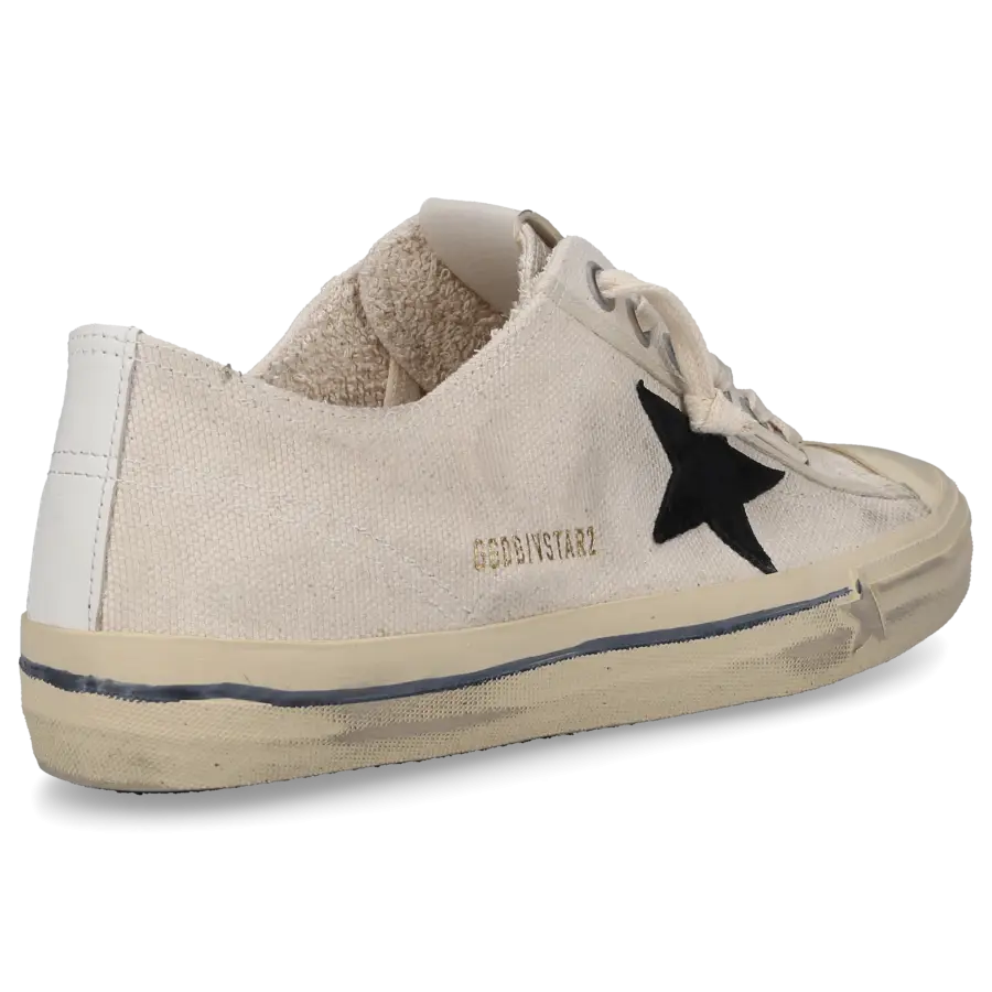 Golden Goose - Damenschuhe V-START 2 Canvas - weiß