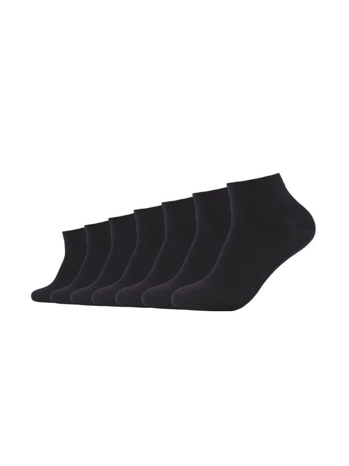 camano Kurzsocken 7er Pack ca-soft in Schwarz günstig kaufen