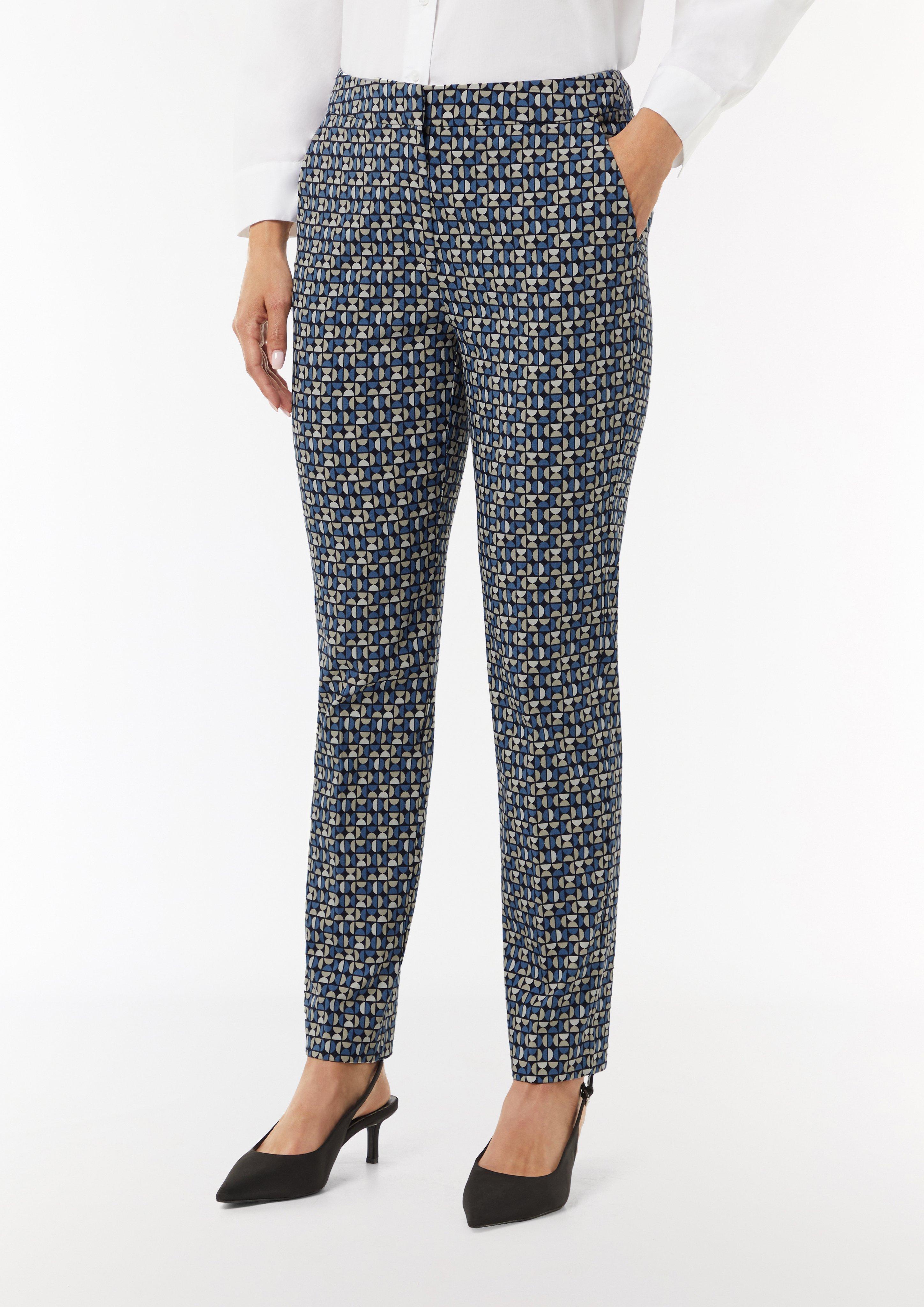Viskosestretch-Hose im Slim Fit - navy