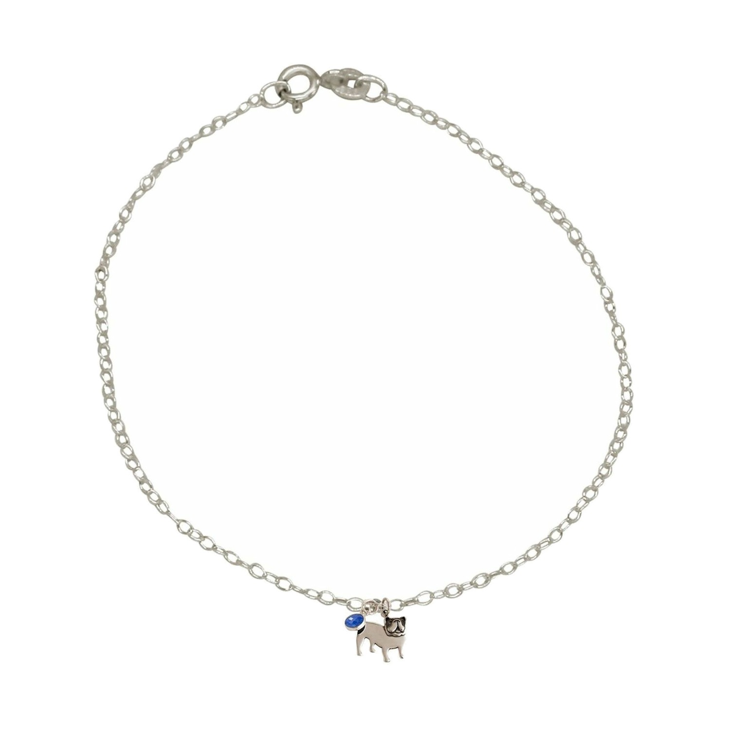 Armband 'Bulldogge Saphir'