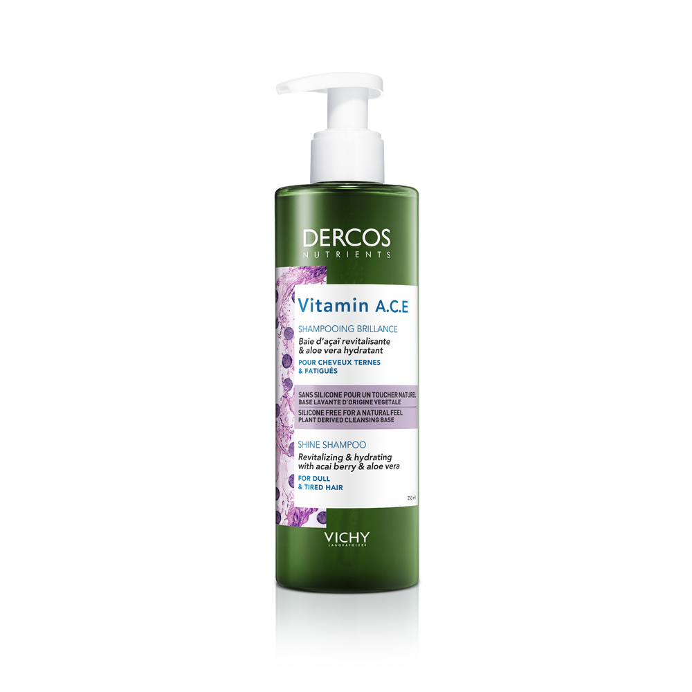 Vichy Dercos Technique Nutrients Shampooing Brillance pour Cheveux Ternes et Fatigués