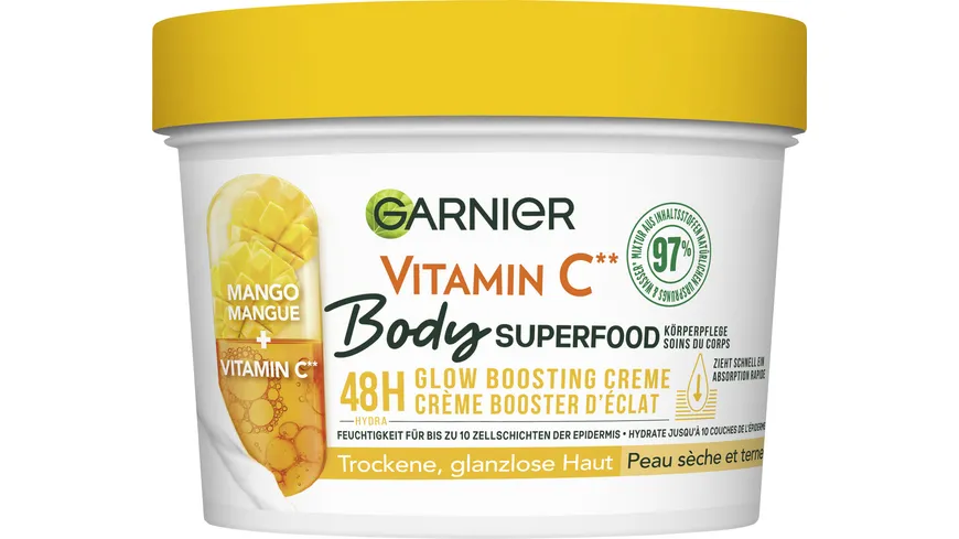 Garnier Body Superfood Mango Vitamin C Körpercreme 380 ml