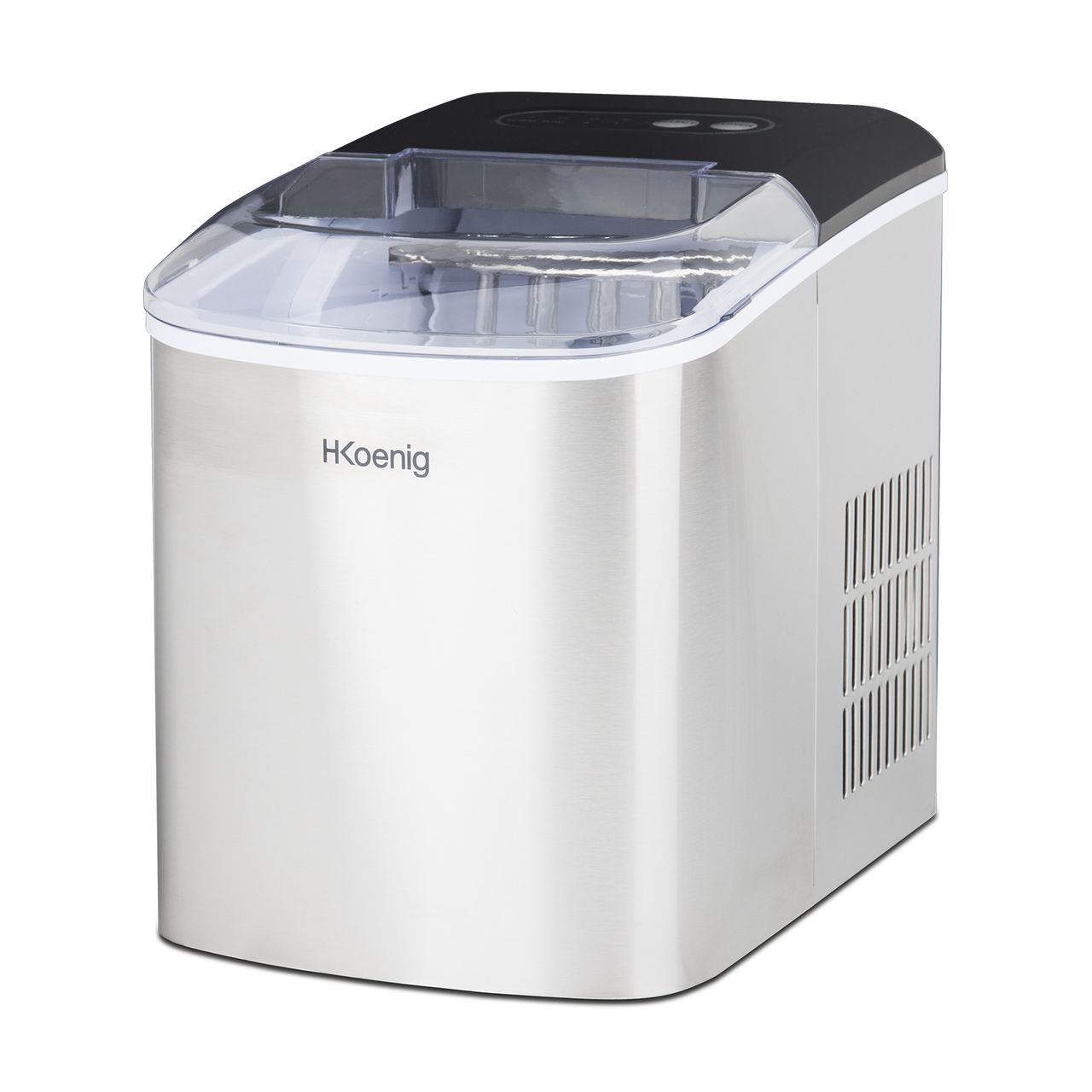 H.Koenig Eiswürfelmaschine ICEK12 - 12 kg pro Tag, Produktionszeit 10-13 min. 2 Eiswürfelgrößen