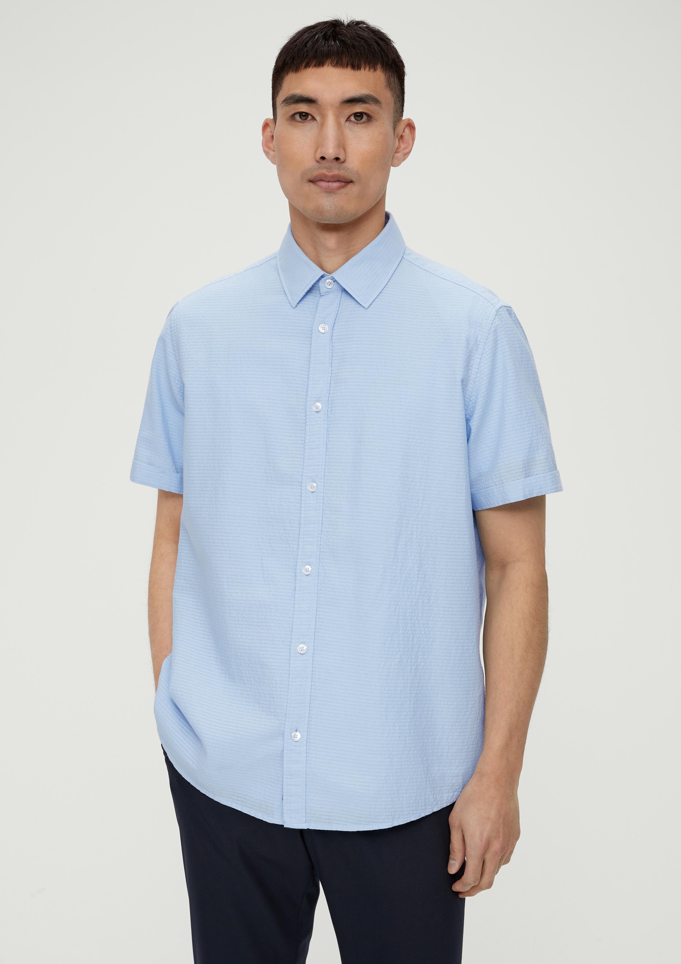 Regular: Kurzarmhemd im Streifendesign  2131012-5070