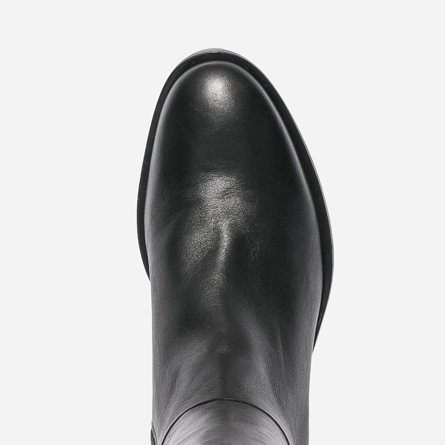 Botte noire en cuir