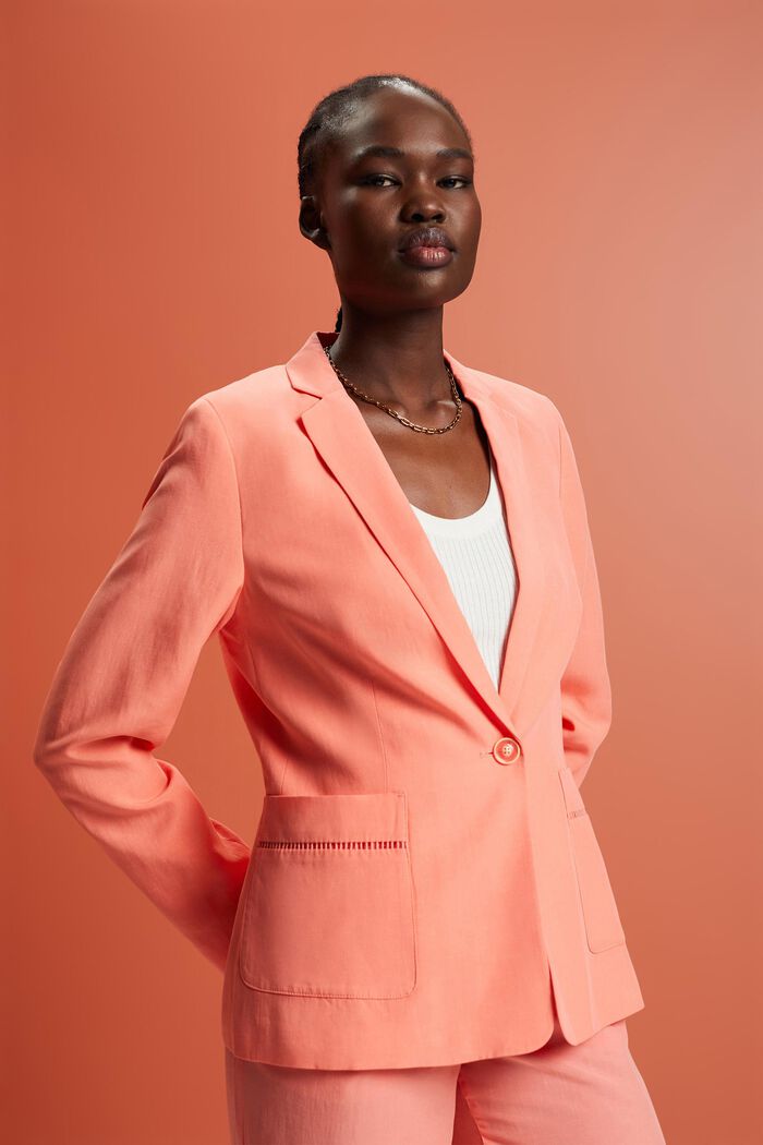 Blazer mit Klöppelspitze, TENCEL™