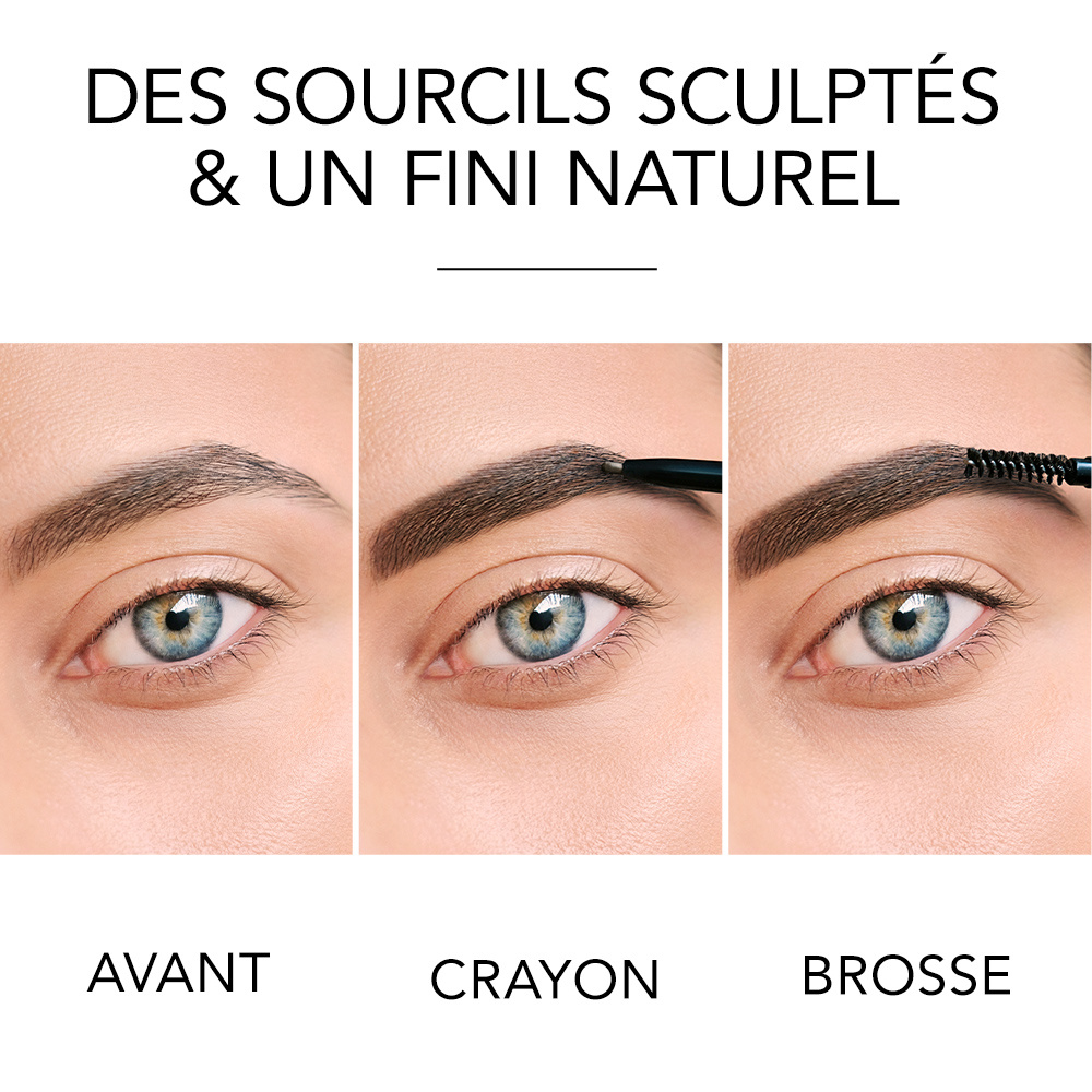 Bourjois Crayon sourcils - Brow Reveal  Micro Brow Pencil - 3 Brun Foncé Sourcils