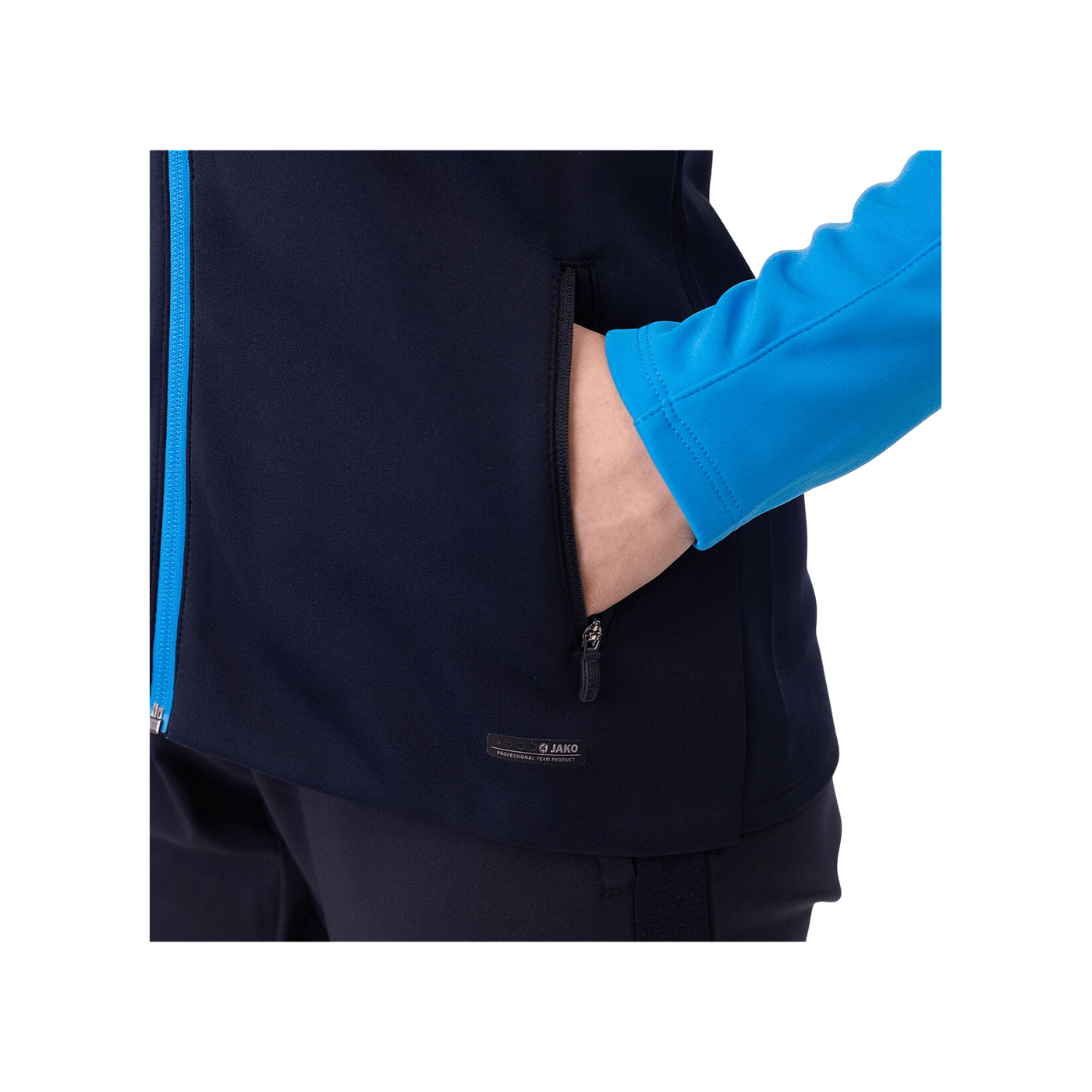 JAKO Icon Kapuzenjacke Damen Blau Gelb F914