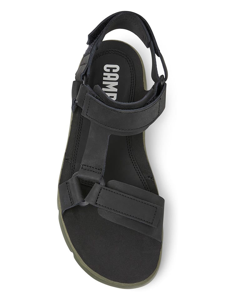 Camper Leder-Sandalen in Schwarz günstig kaufen