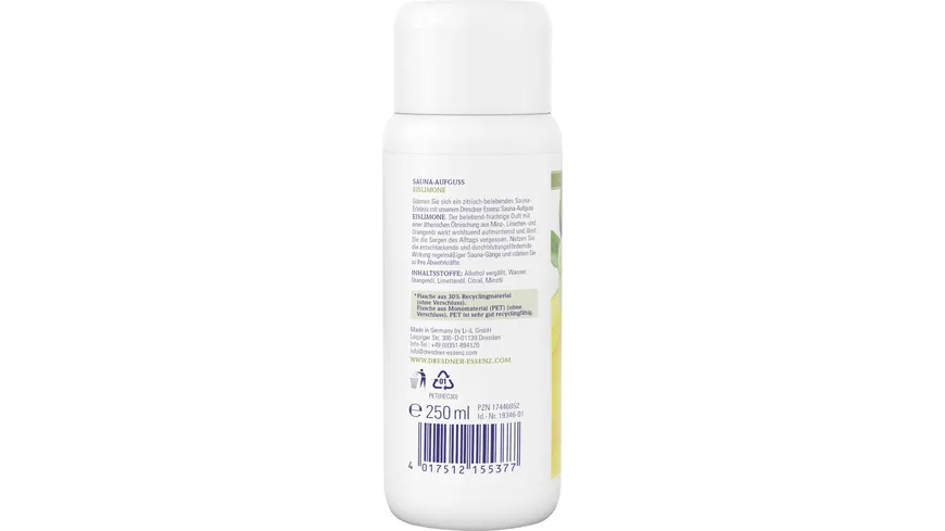 Dresdner Essenz Sauna Aufguss Eislimone 250 ml
