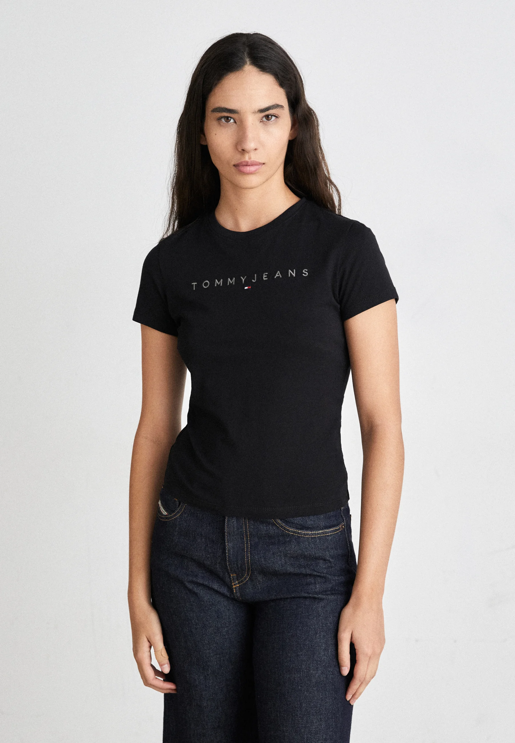 Tommy Jeans SLIM TONAL LINEAR TEE - Camiseta con estampado