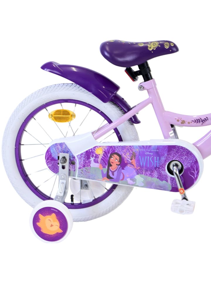 Volare Kinderfahrrad Disney Wish für Mädchen Fahrrad 16 Zoll Kinderrad Lila 4 Jahre günstig kaufen onesize
