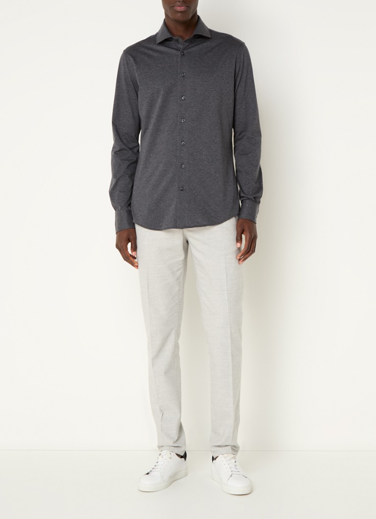 Profuomo Slim fit košulja s izrezanim ovratnikom