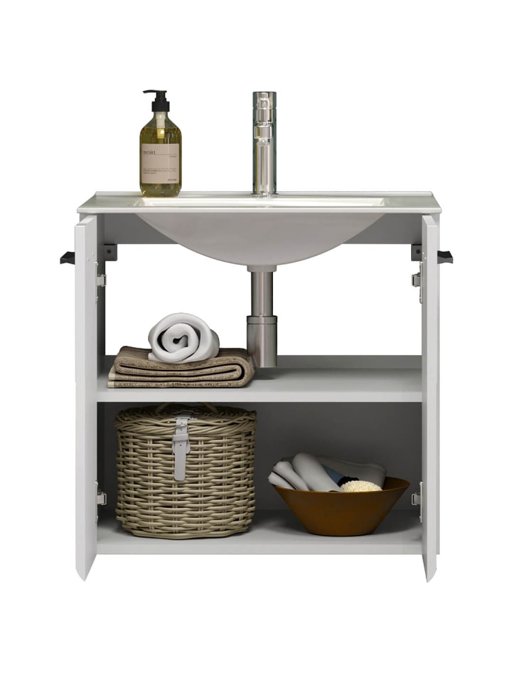 ebuy24 Waschbeckenunterschrank Riva Weiß 62 x 47 cm günstig kaufen onesize