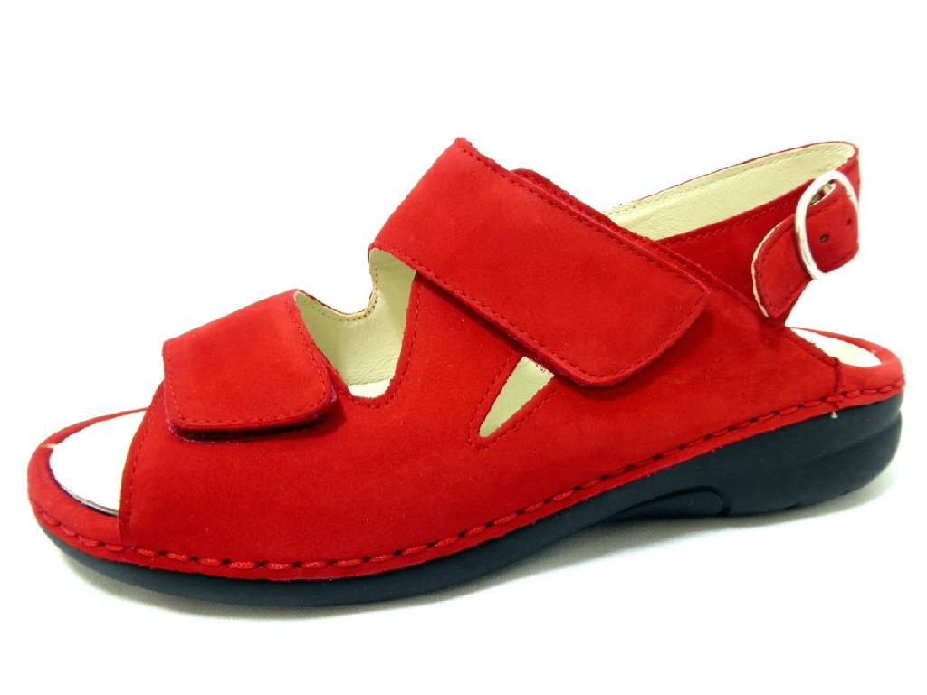 WALDLÄUFER Komfort Sandalen rot