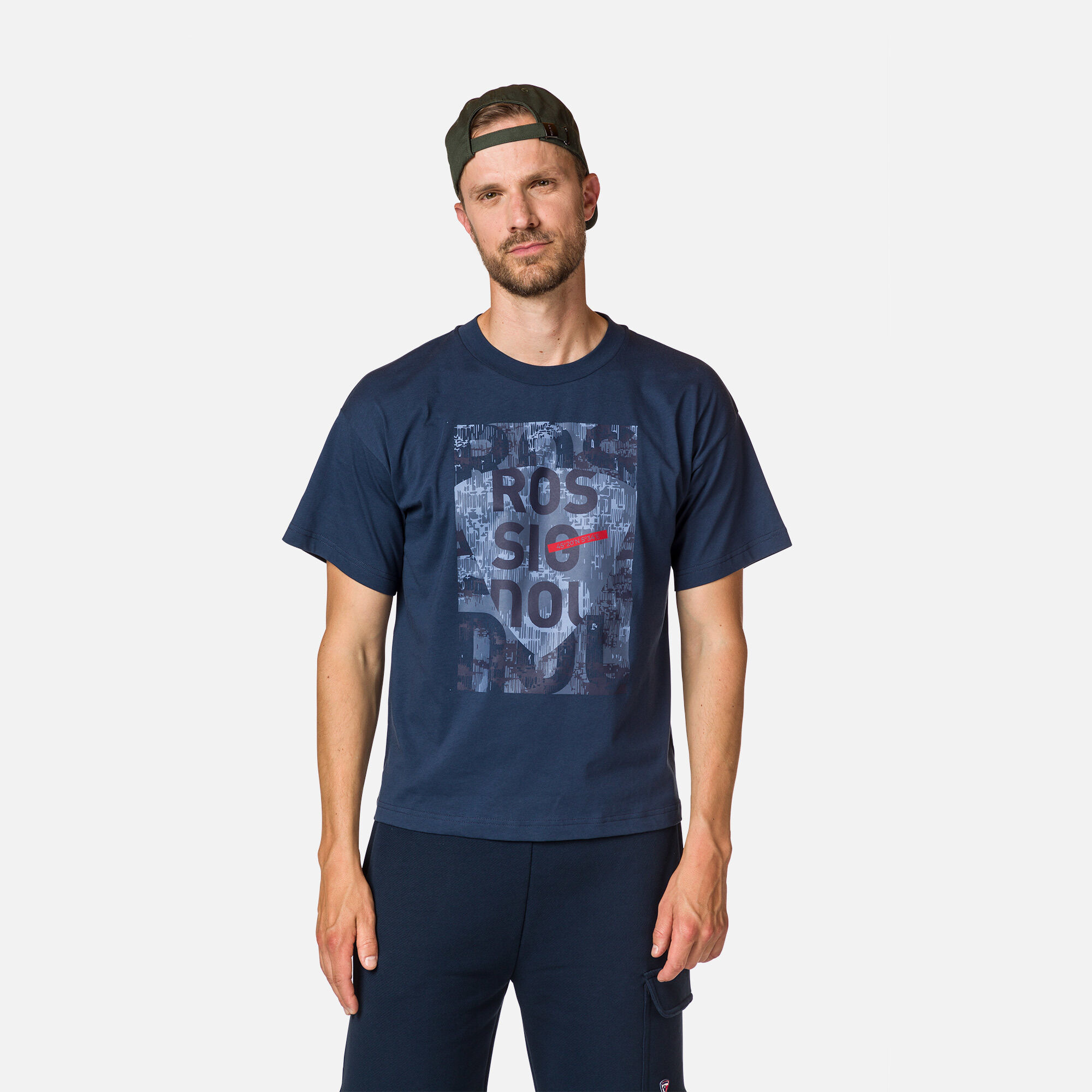 T-shirt confortable en coton à imprimé homme
