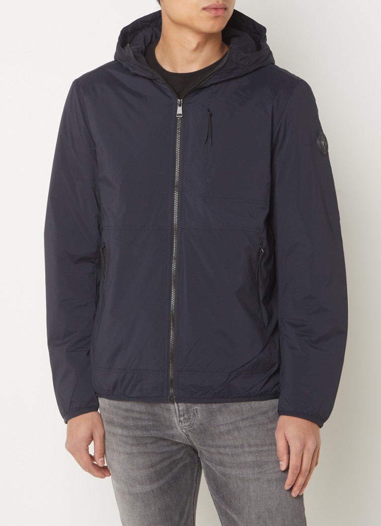 Airforce Daniel padded jacket with zip pockets and hood