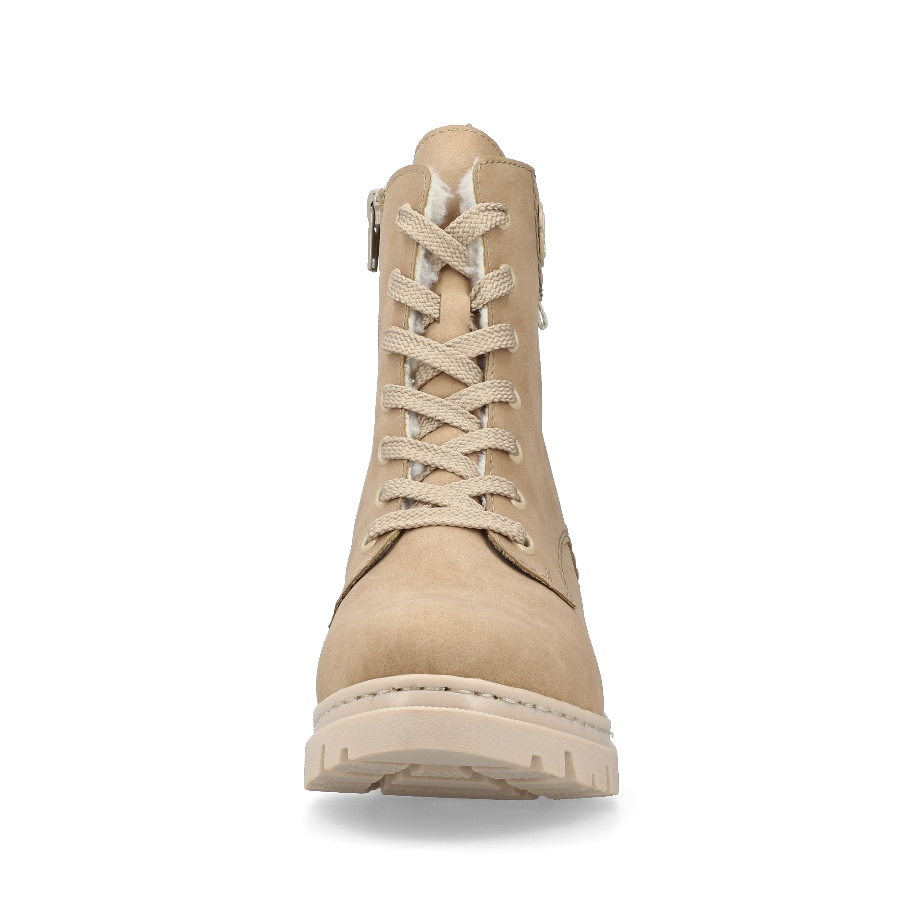 Rieker Damen Schnürstiefel braunbeige
