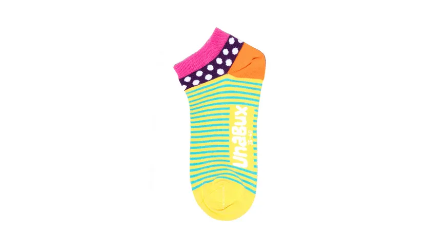 Unabux Unisex Sneaker Socken Yellow Strip Yellow Strip