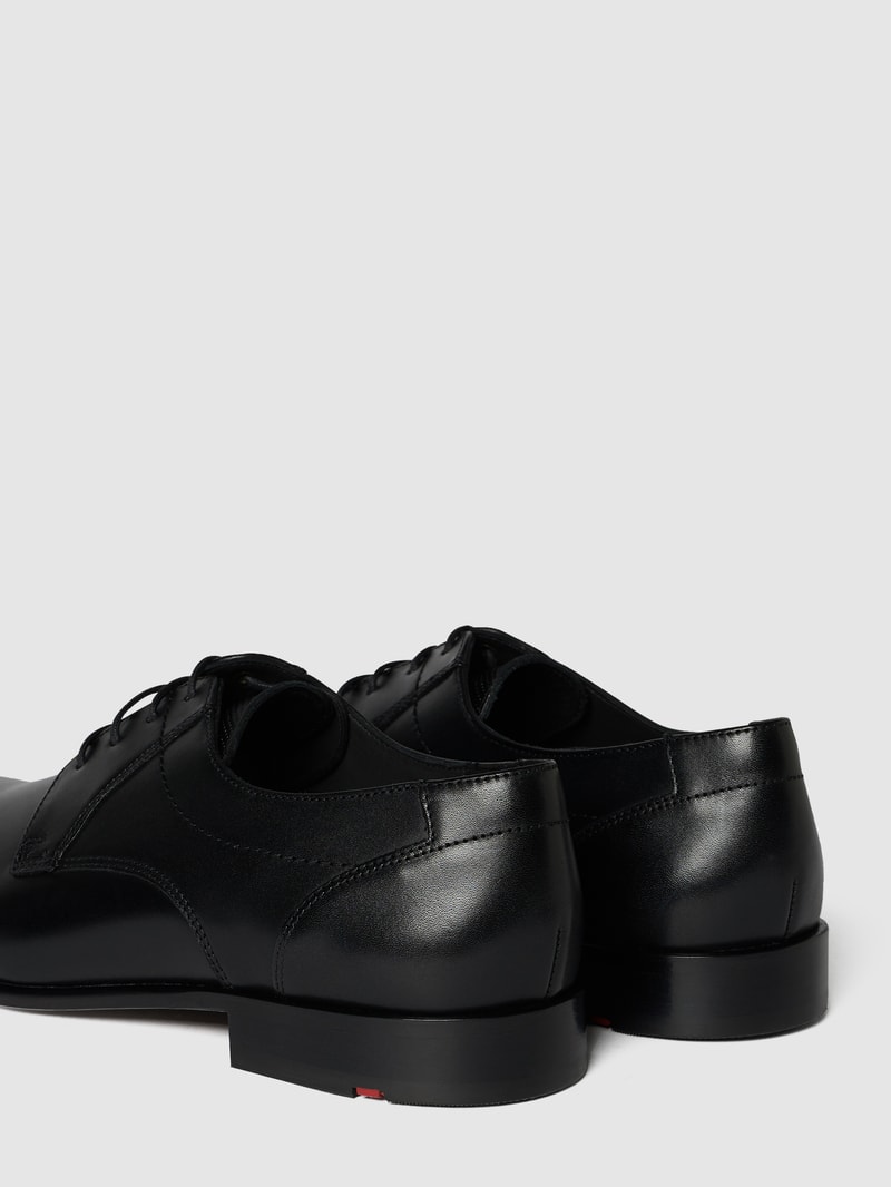 Derby aus Leder Modell 'Manon' in schwarz