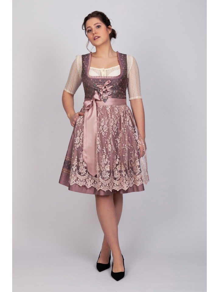 Edelnice Mini Dirndl 2-teilig Madeleine in rose günstig kaufen