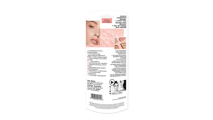 REAL TECHNIQUES Miracle Complexion Sponge + Travelcase