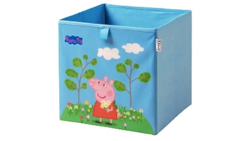 Lifeney Aufbewahrungsbox Peppa Pig 30x30x30cm blau, pink, grün