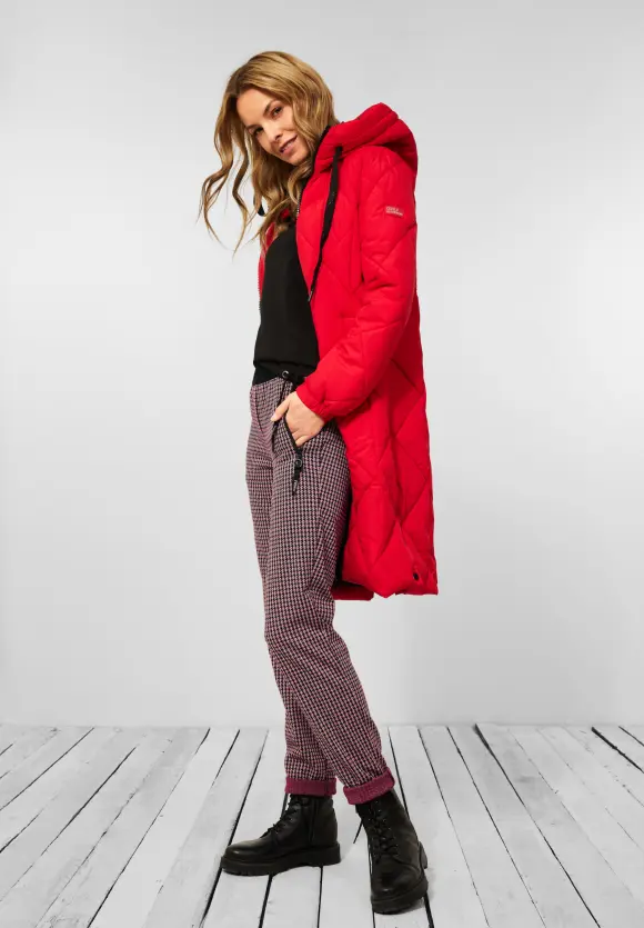CECIL Karierte Casual Fit Hose