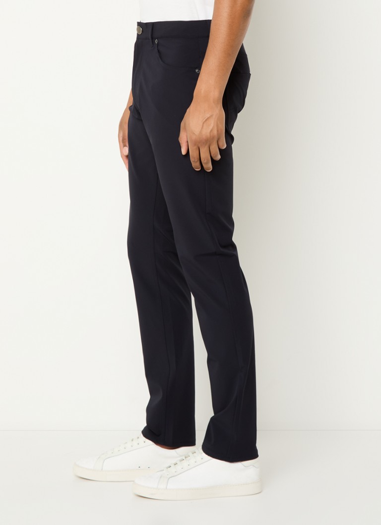 Pantaloni slim fit Emporio Armani cu buzunare laterale