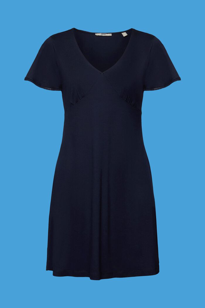 Jerseykleid mit Trichterärmeln